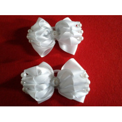 Банты белые объёмные